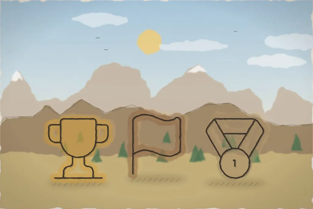 Clubul de schi pentru copii, cu concurs de slalom (ilustrație)